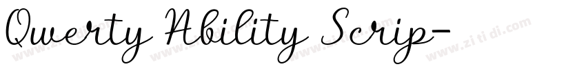 Qwerty Ability Scrip字体转换